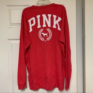 Victoria’s Secret Pink long sleeve logo top L